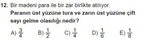 10. Sınıf Matematik kazanım Test 2 soru12