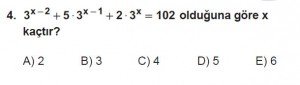 12. Sınıflar Matematik kazanım Test 9 soru4