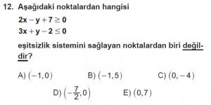 9. Sınıf Matematik kazanım Test 4 soru12