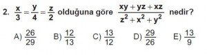 9. Sınıf Matematik kazanım Test 7 soru2