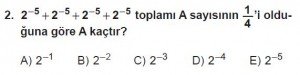 Mezun Matematik kazanım Test 9 soru 2
