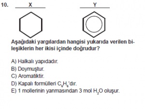10. Sınıf Kimya Test 15 Soru 10