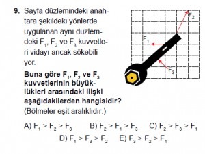 11.Sınıf Fizik test11 soru 9
