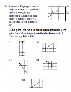 11.Sınıf Fizik test2 soru 8