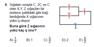 12. Sınıf Fizik Test5 Soru 9