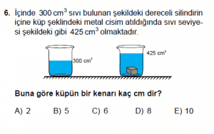 9. Sınıf Fizik Test 4 Soru 6