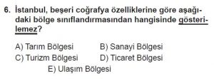 12. Sınıf Coğrafya Test 8 Soru-6