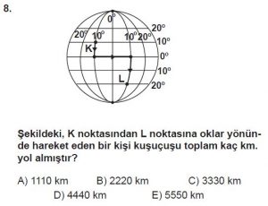 9. Sınıf Coğrafya Test 3 Soru-8