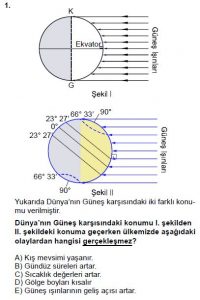 Mezun Coğrafya Test 6 Soru-1