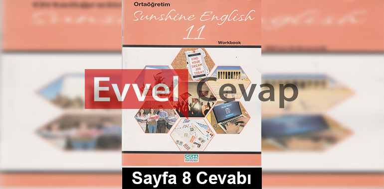 11. Sınıf İngilizce Cem Yayınları Çalışma Kitabı Cevapları Sayfa 8