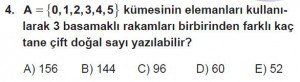 10. Sınıf Matematik kazanım Test 1 soru4