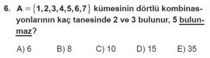 10. Sınıf Matematik kazanım Test 1 soru6