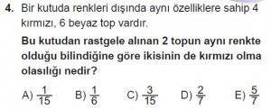 10. Sınıf Matematik kazanım Test 2 soru4
