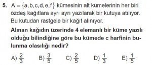 10. Sınıf Matematik kazanım Test 2 soru5