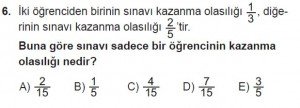 10. Sınıf Matematik kazanım Test 2 soru6