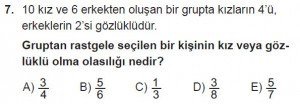 10. Sınıf Matematik kazanım Test 2 soru7