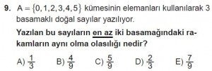 10. Sınıf Matematik kazanım Test 2 soru9