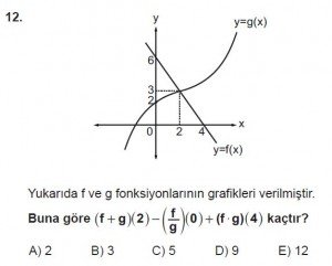 10. Sınıf Matematik kazanım Test 3  soru12