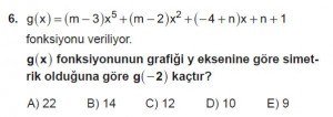 10. Sınıf Matematik kazanım Test 3  soru6
