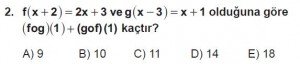 10. Sınıf Matematik kazanım Test 4  soru2