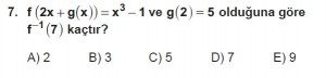 10. Sınıf Matematik kazanım Test 4  soru7