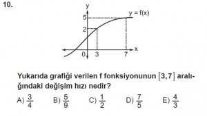 10. Sınıf Matematik kazanım Test 5  soru10
