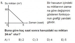 10. Sınıf Matematik kazanım Test 5  soru5