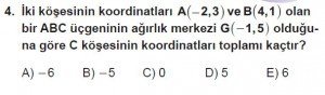 10. Sınıf Matematik kazanım Test 6 soru4