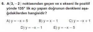10. Sınıf Matematik kazanım Test 6 soru6