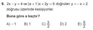 10. Sınıf Matematik kazanım Test 6 soru9