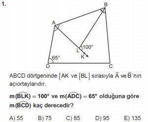 10. Sınıf Matematik kazanım Test 7 soru1
