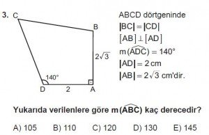 10. Sınıf Matematik kazanım Test 7 soru3