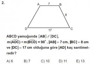 10. Sınıf Matematik kazanım Test 8 soru2