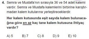 11. Sınıf Temel Matematik kazanım Test 2 soru4