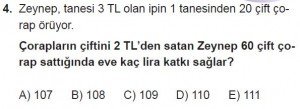 11. Sınıf Temel Matematik kazanım Test 3 soru4
