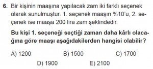 11. Sınıf Temel Matematik kazanım Test 3 soru6