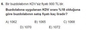 11. Sınıf Temel Matematik kazanım Test 4 soru6
