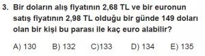 11. Sınıf Temel Matematik kazanım Test 6 soru3