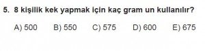 11. Sınıf Temel Matematik kazanım Test 6 soru5