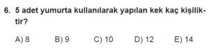 11. Sınıf Temel Matematik kazanım Test 6 soru6