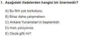 11. Sınıf ileri Matematik kazanım Test 1 soru1