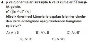 11. Sınıf ileri Matematik kazanım Test 1 soru4