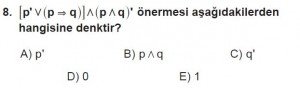 11. Sınıf ileri Matematik kazanım Test 1 soru8