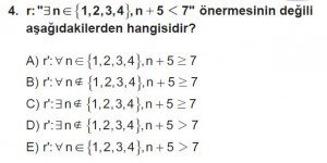 11. Sınıf ileri Matematik kazanım Test 2 soru4