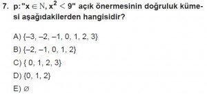 11. Sınıf ileri Matematik kazanım Test 2 soru7