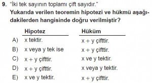 11. Sınıf ileri Matematik kazanım Test 2 soru9