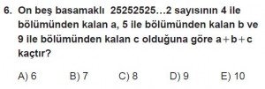 11. Sınıf ileri Matematik kazanım Test 3 soru6