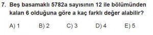 11. Sınıf ileri Matematik kazanım Test 3 soru7