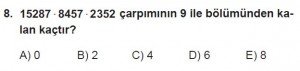 11. Sınıf ileri Matematik kazanım Test 3 soru8