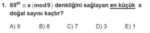 11. Sınıf ileri Matematik kazanım Test 4 soru1